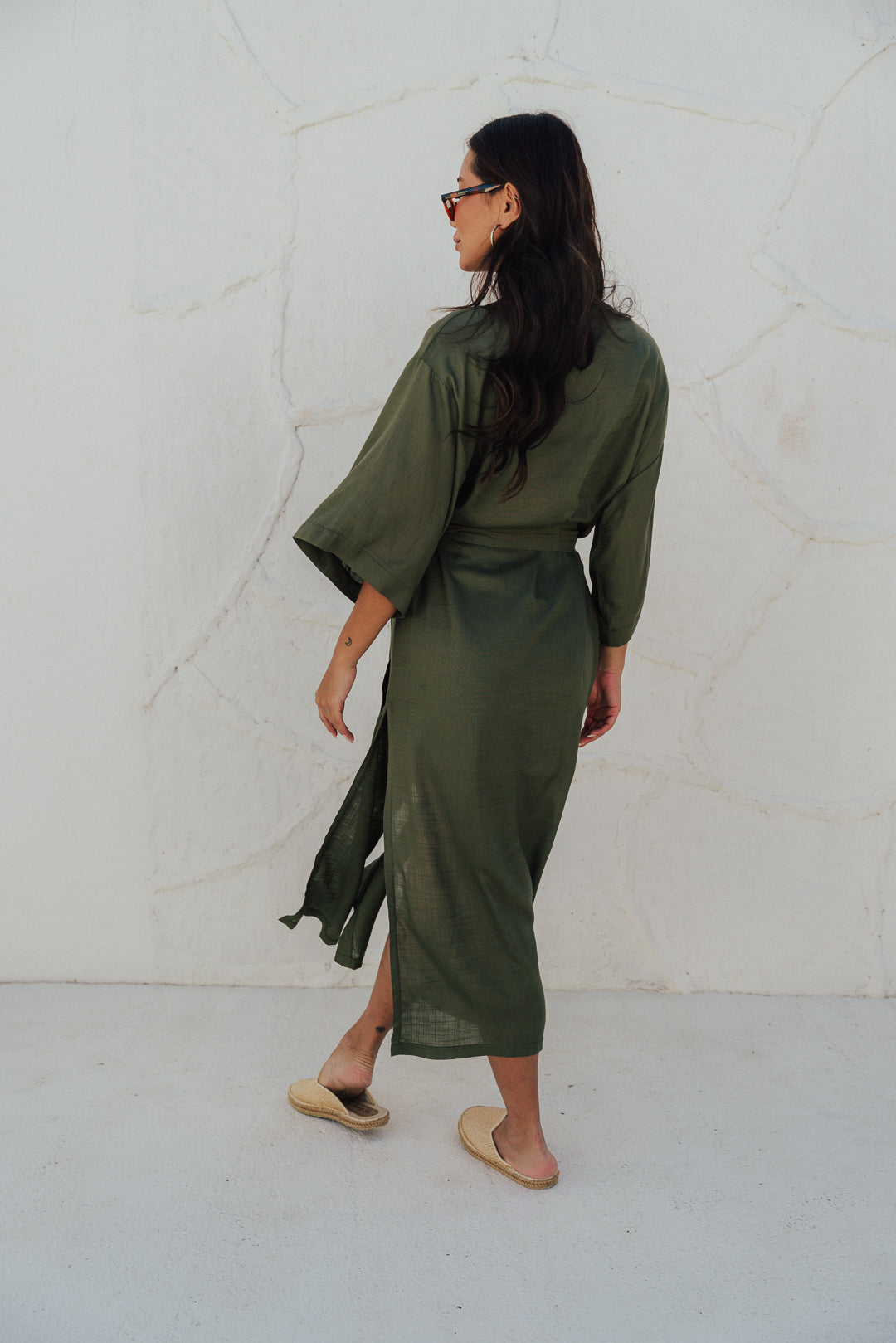 Kimono Longo Oliva