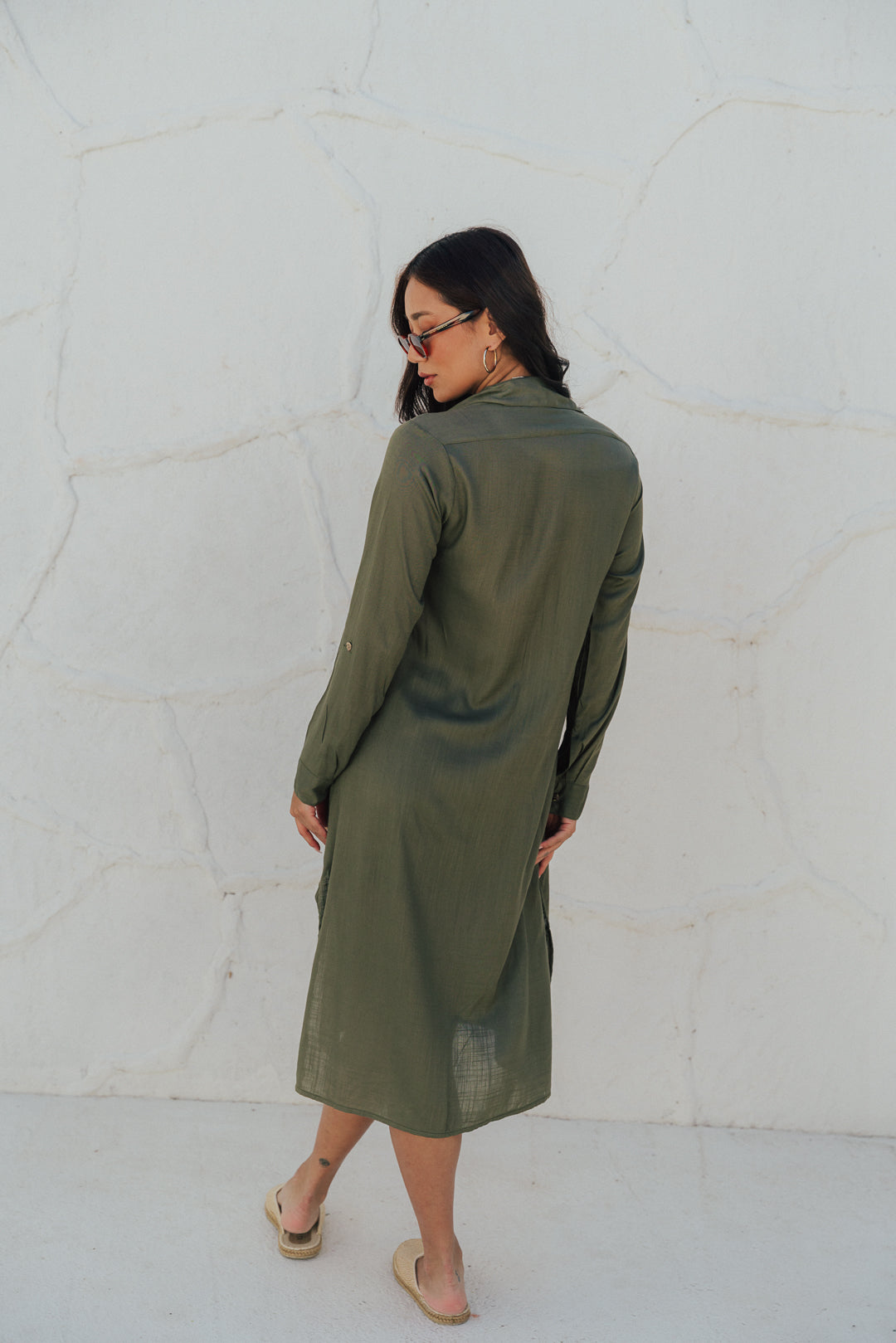 Chemise Botão Oliva