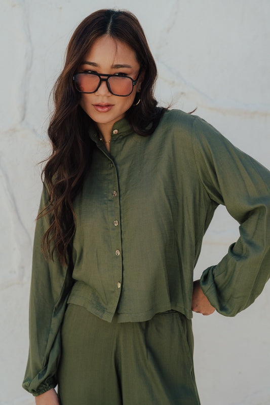 Camisa Midi Oliva