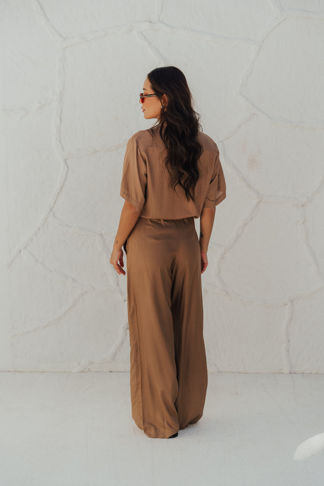 Pantalona Laço Viscose Cappuccino