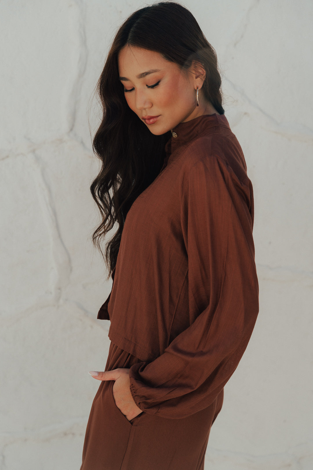 Camisa Midi Café