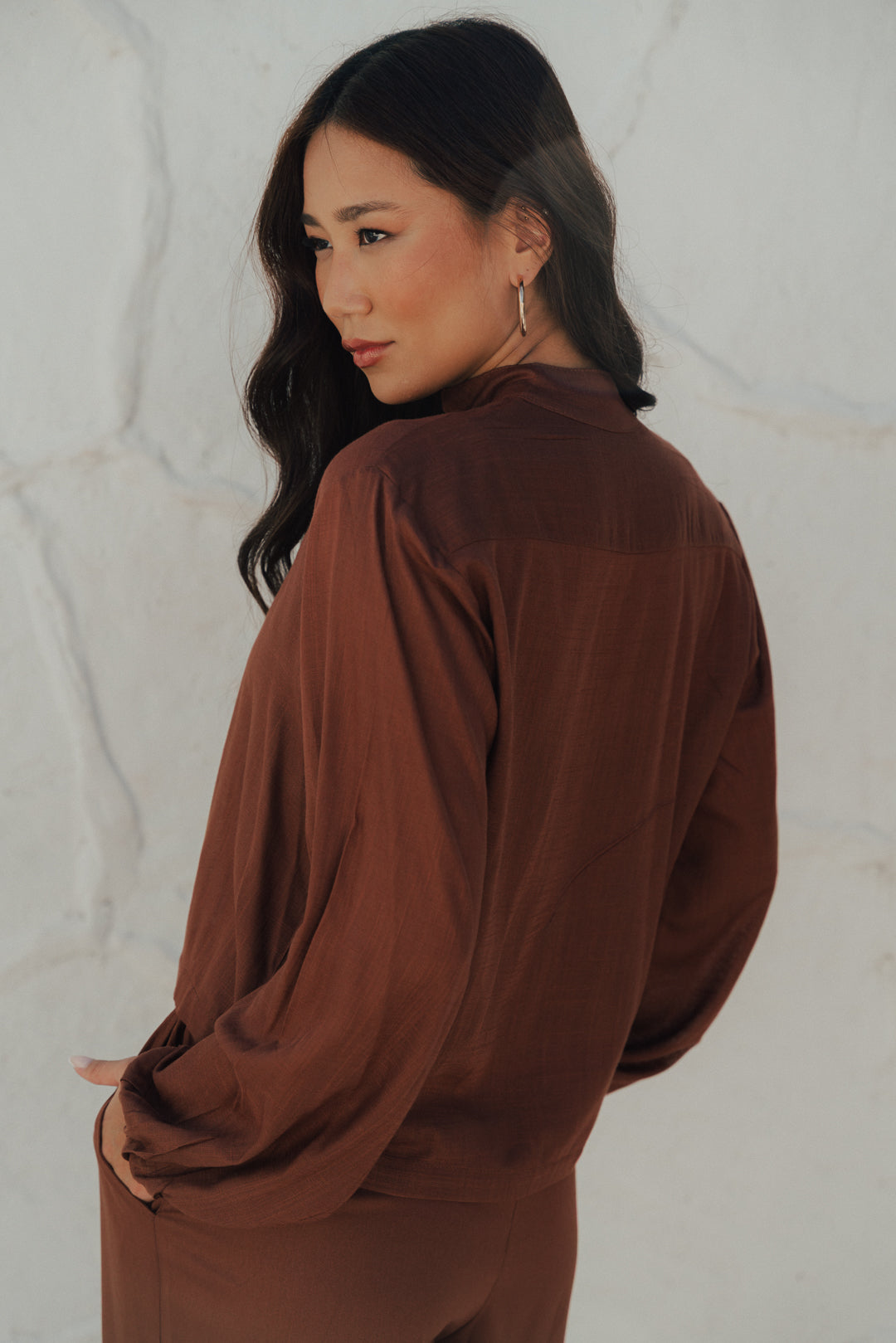 Camisa Midi Café