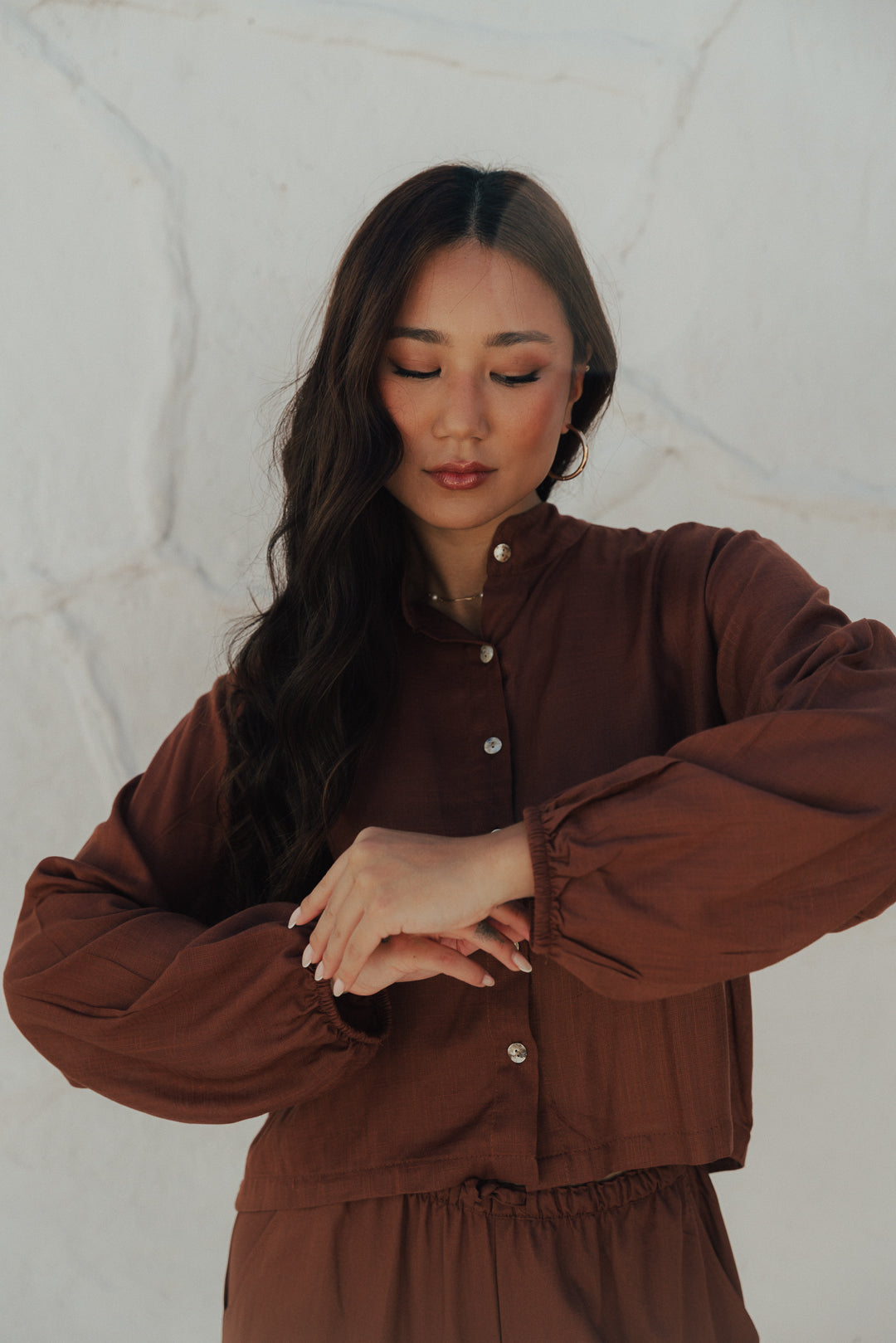 Camisa Midi Café