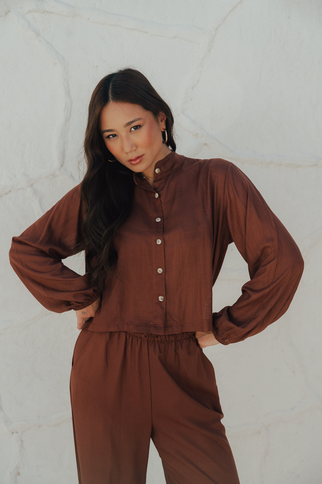 Camisa Midi Café