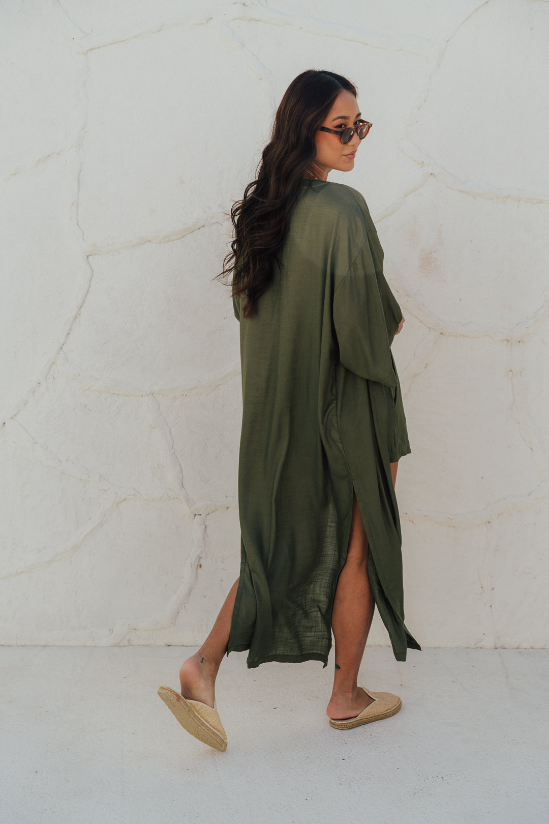 Kimono Longo Oliva