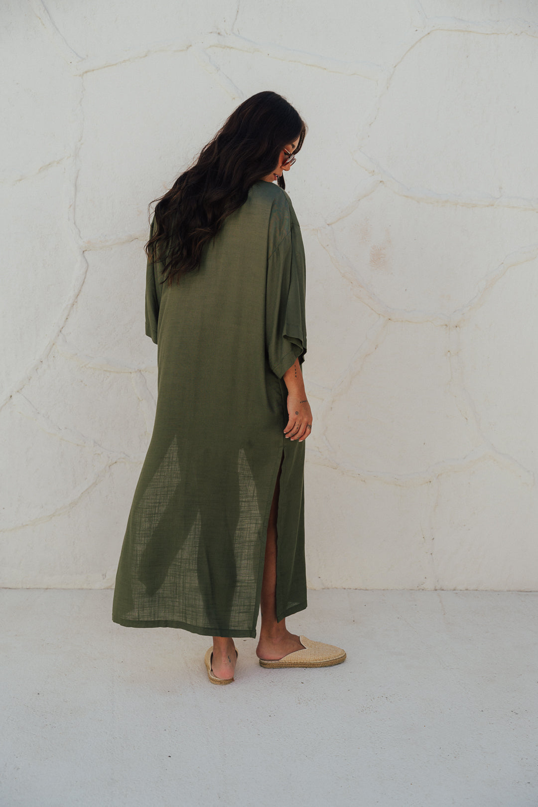 Kimono Longo Oliva