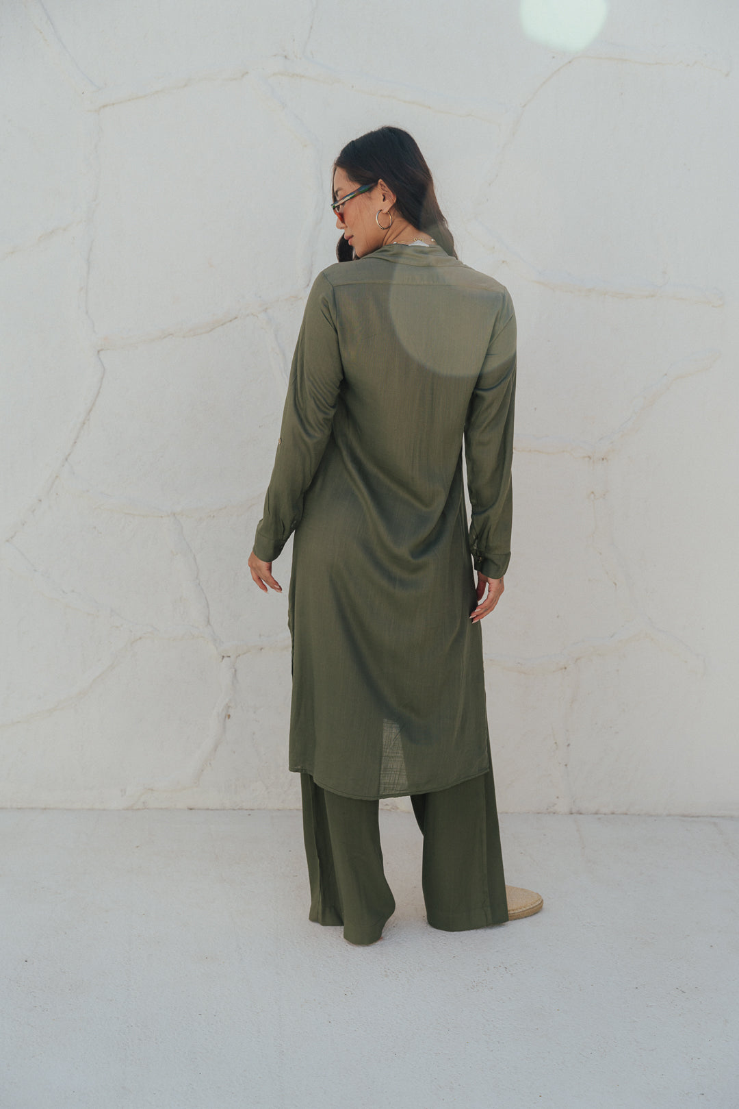 Chemise Botão Oliva
