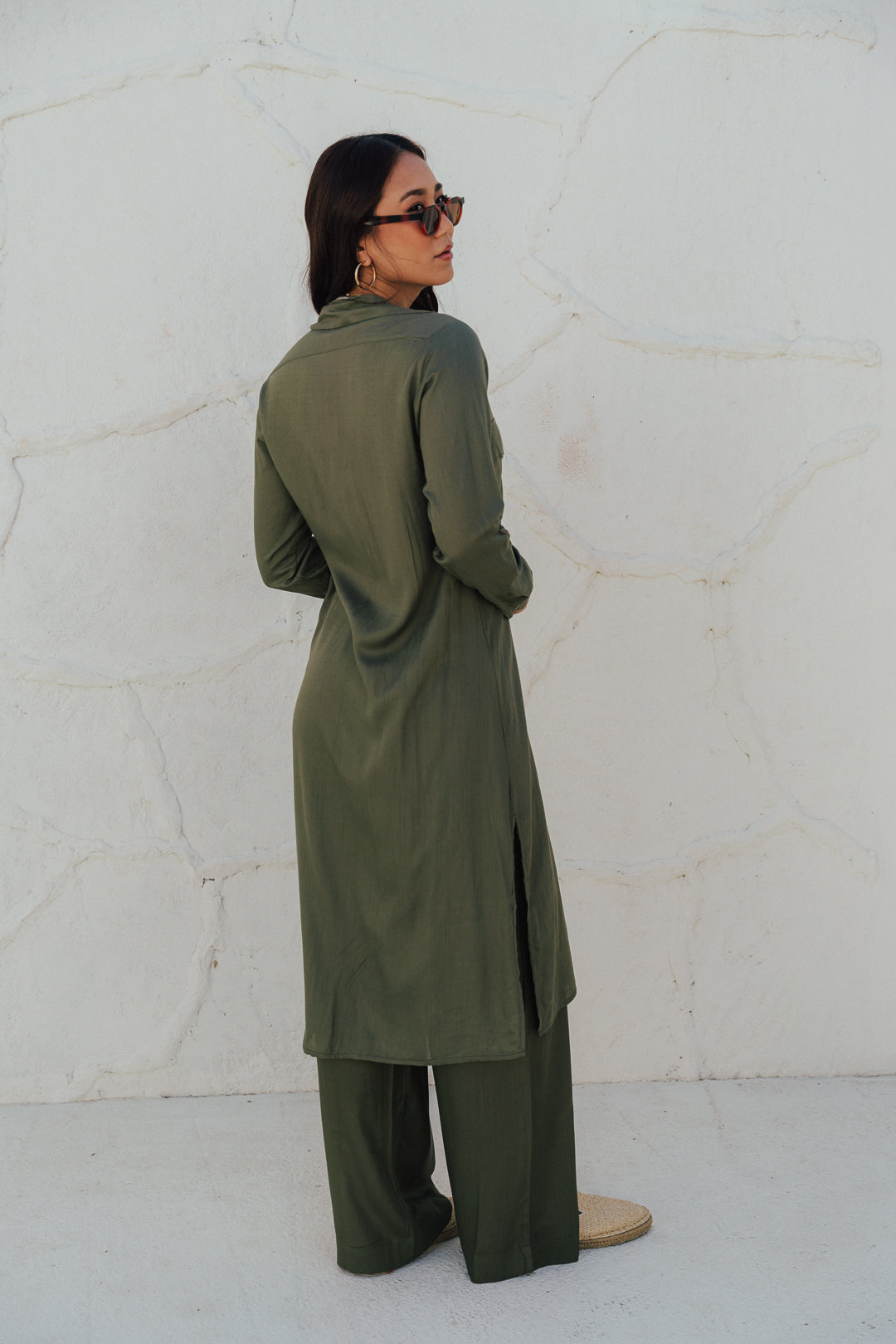Chemise Botão Oliva