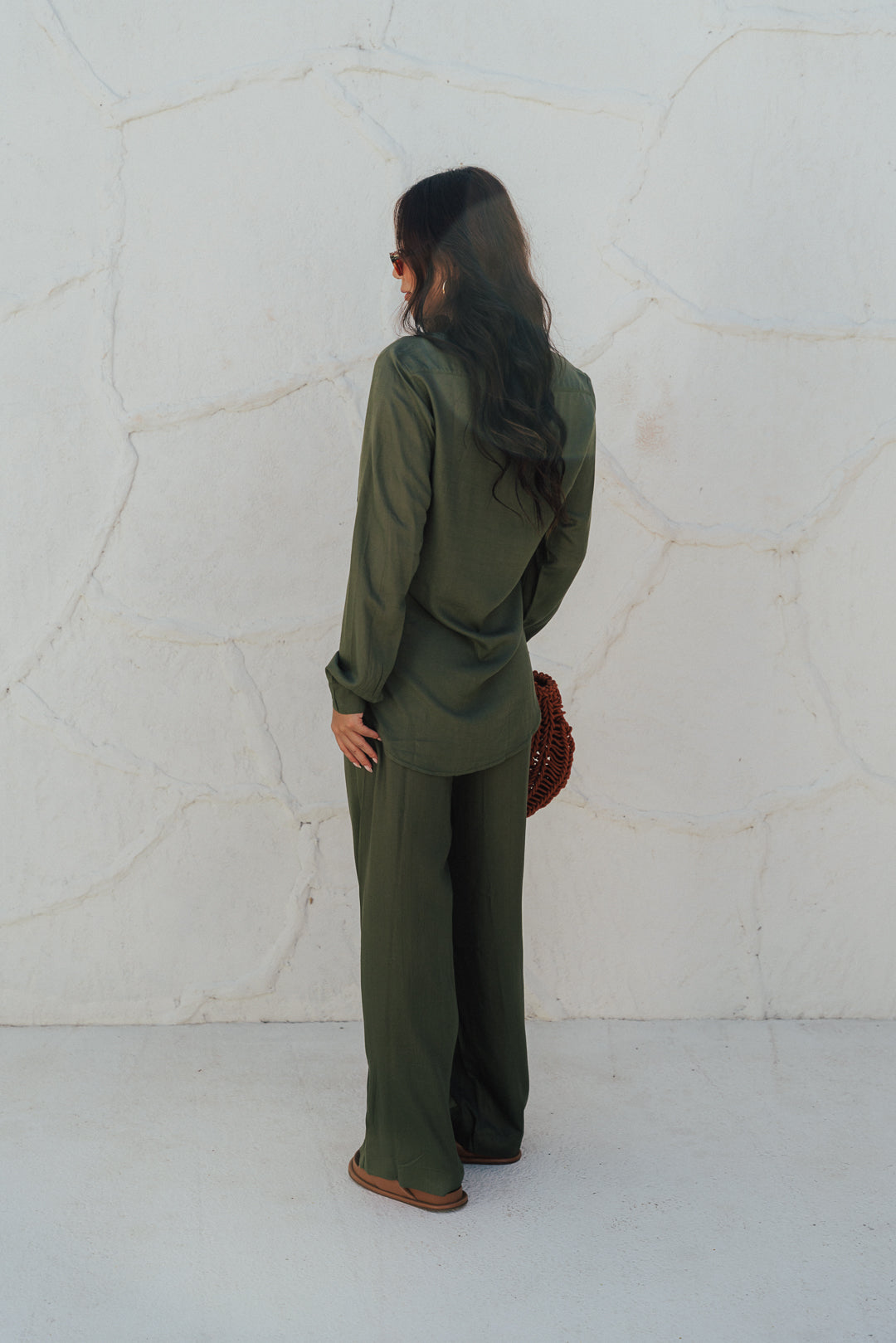 Camisa Fenda M/L Oliva